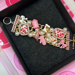 💖NWT💖 Betsey Johnson BABYCAKES CLUSTER BRACELET PINK